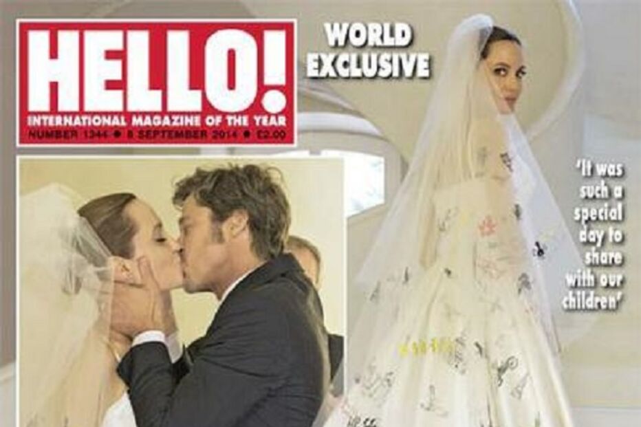 As fotos do casamento de Angelina e Brad Pitt