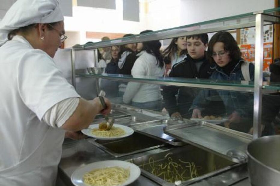 escola, cantina, alunos, refeições
