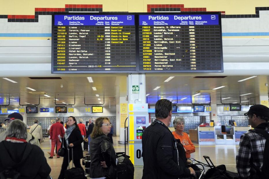 aeroporto, partidas