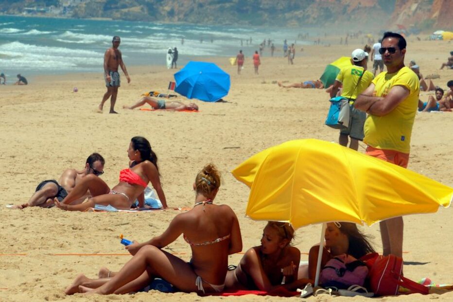 praias, calor, pessoas