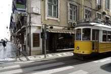 Elétrico 28, baixa, rua da Conceição