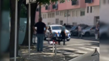 O momento da detenção do homem que esfaqueou PSP no Prior Velho