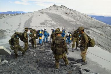 vulcão, japão, ontake