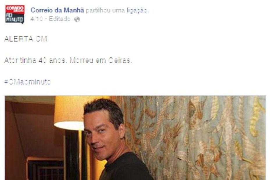 rodrigo menezes, facebook, correio da manhã