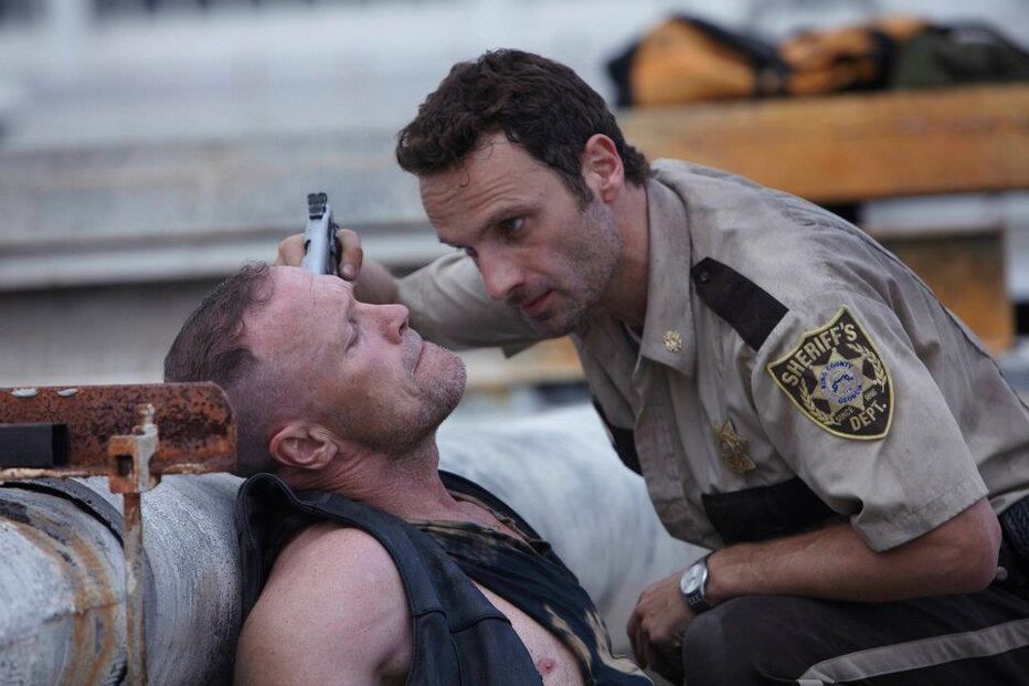 rick grimes, pistola, merle dixon, the walking dead