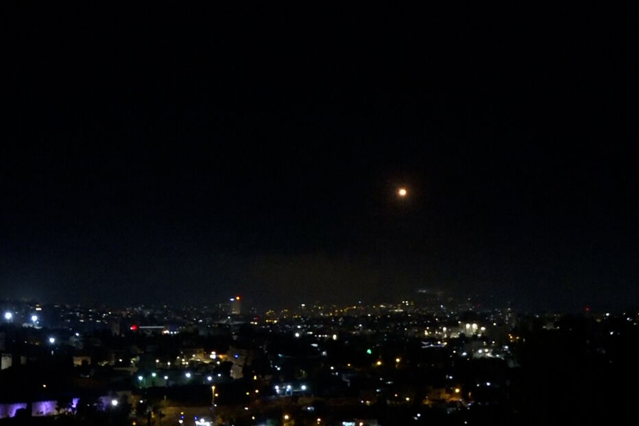 Mísseis iranianos intercetados em Jerusalém