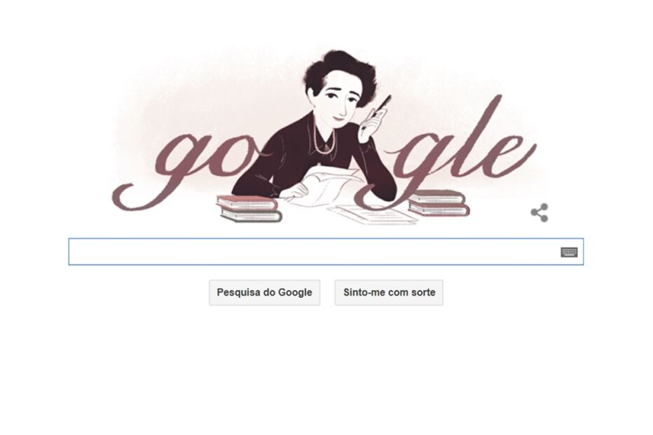 Google, doodle, Hannah Arendt, aniversário, filósofa