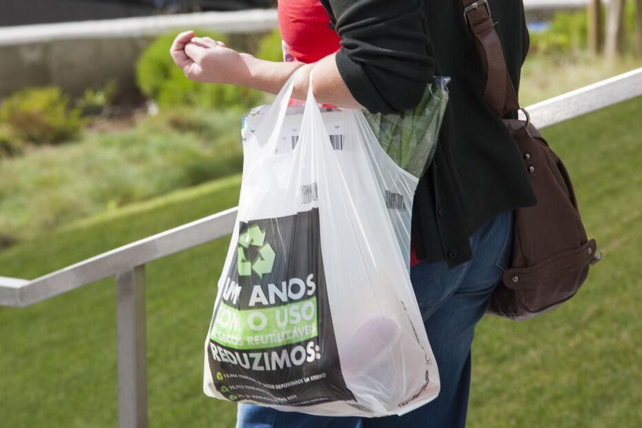 Sacos, plástico, reciclagem