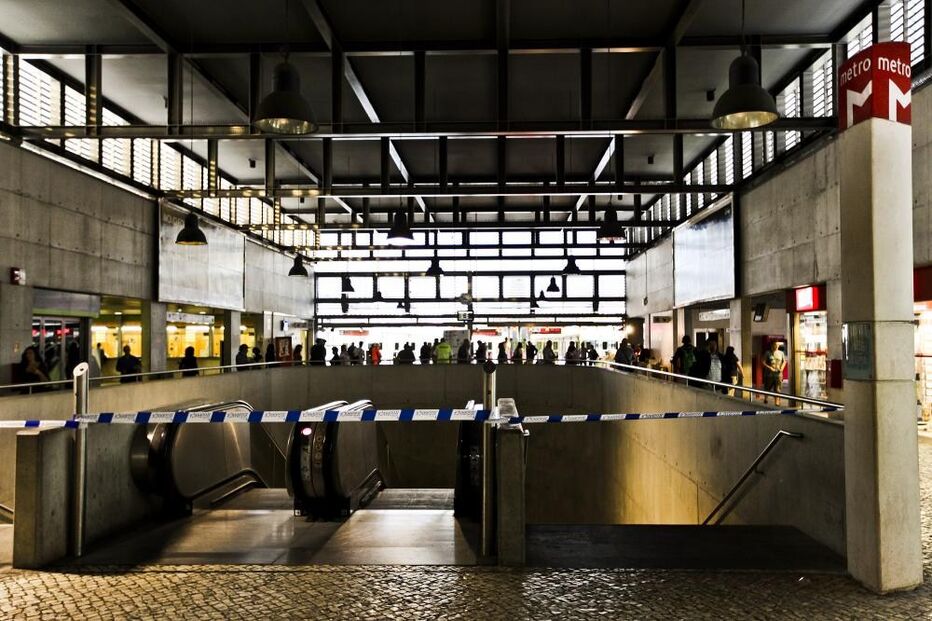estação, Metro, Cais do Sodré, greve, trabalhadores