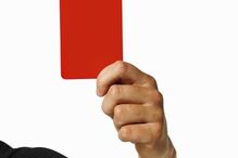 cartão vermelho