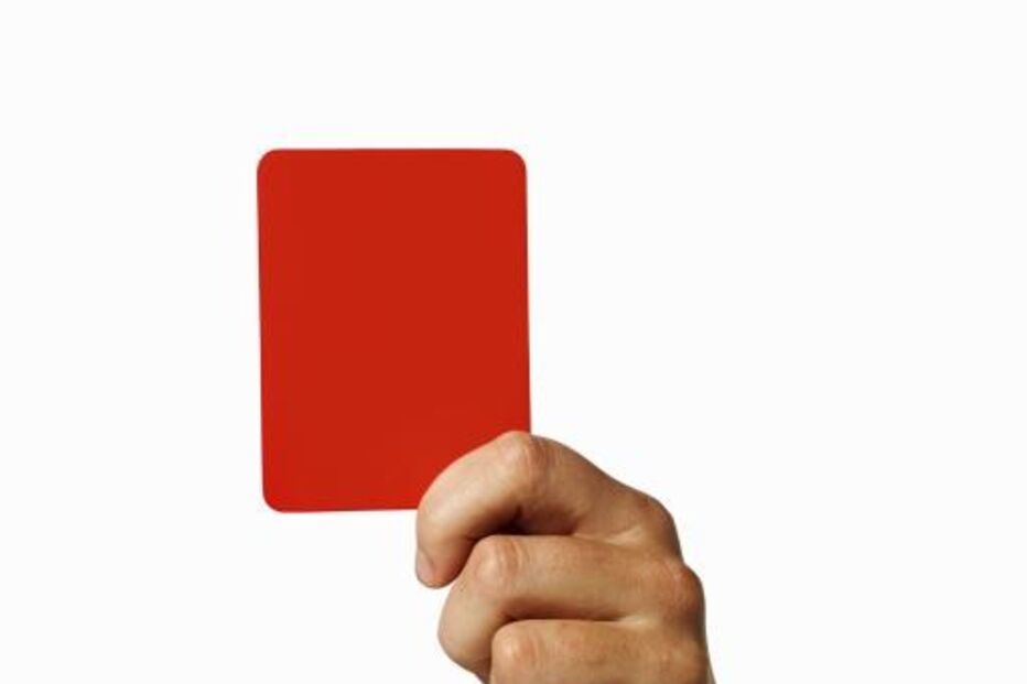 cartão vermelho