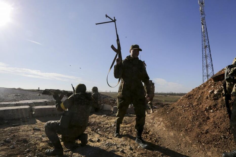 soldados, ucranianos, Donetsk