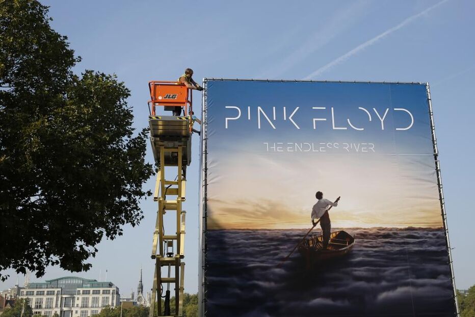Pink Floyd, publicidade, outdoor, Endless River, Londres, Reino Unido