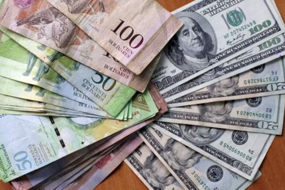 dinheiro, notas, bolívares, dólares, 