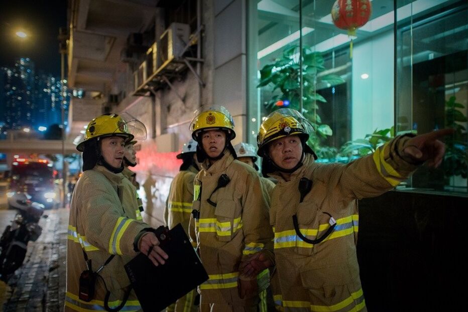 Hong Kong, bombeiros, ferimentos