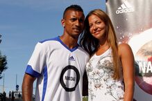 Nani comemora aniversário do filho 