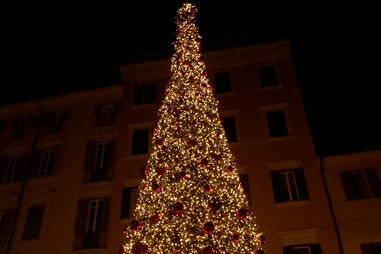 Centro histórico de Roma preparado para o Natal 