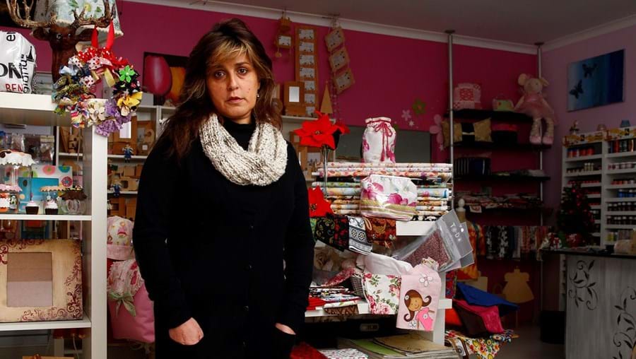 Decoradora há 14 anos na Póvoa de Santa Iria, Alexandra Gouveia teme agora ter de fechar a loja