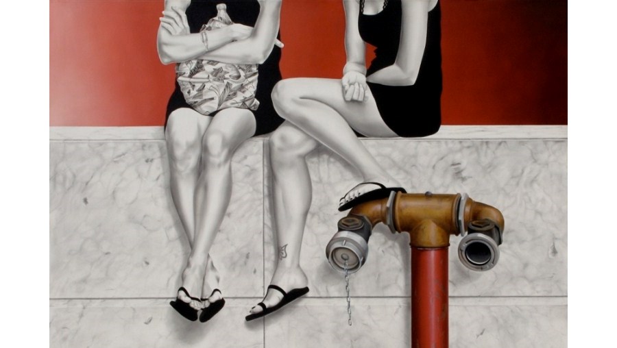 Este quadro de Gustavo Fernandes está patente na Galeria de Arte do Casino Estoril, no âmbito desta mostra