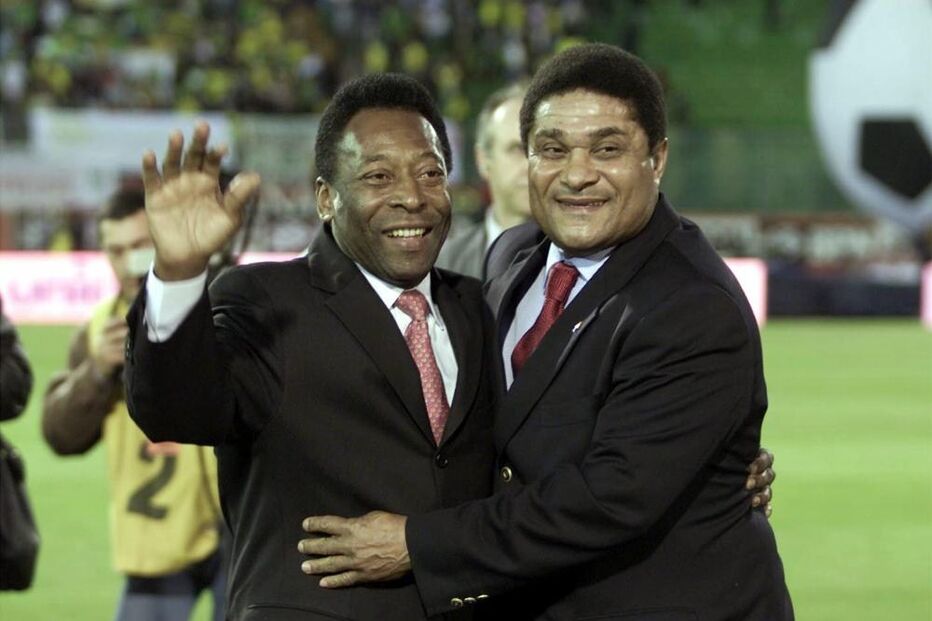 Pelé, Eusébio, 2002, Portugal-Brasil, Estádio do Algarve