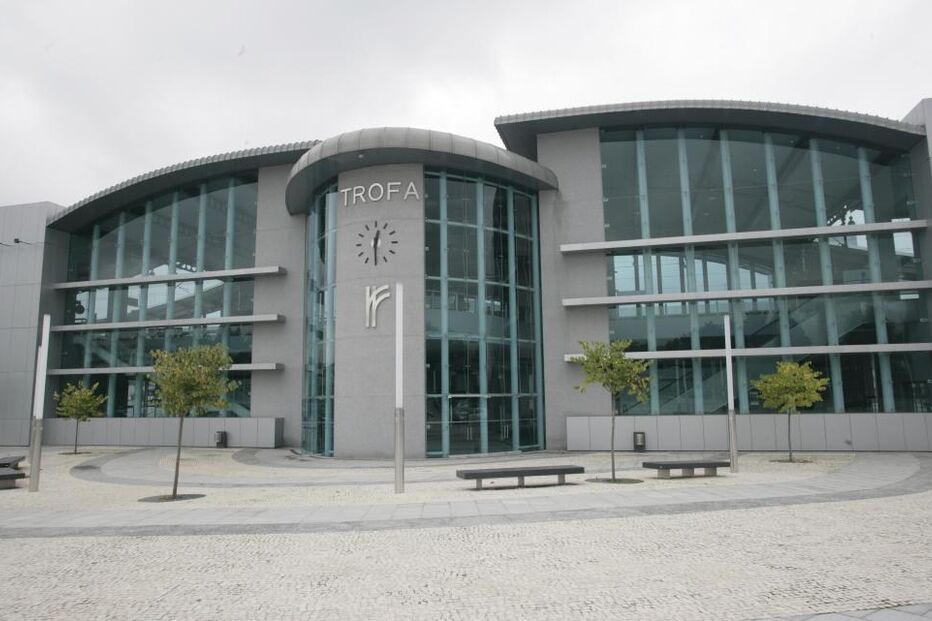 estação, comboios, caminhos de ferro, Trofa