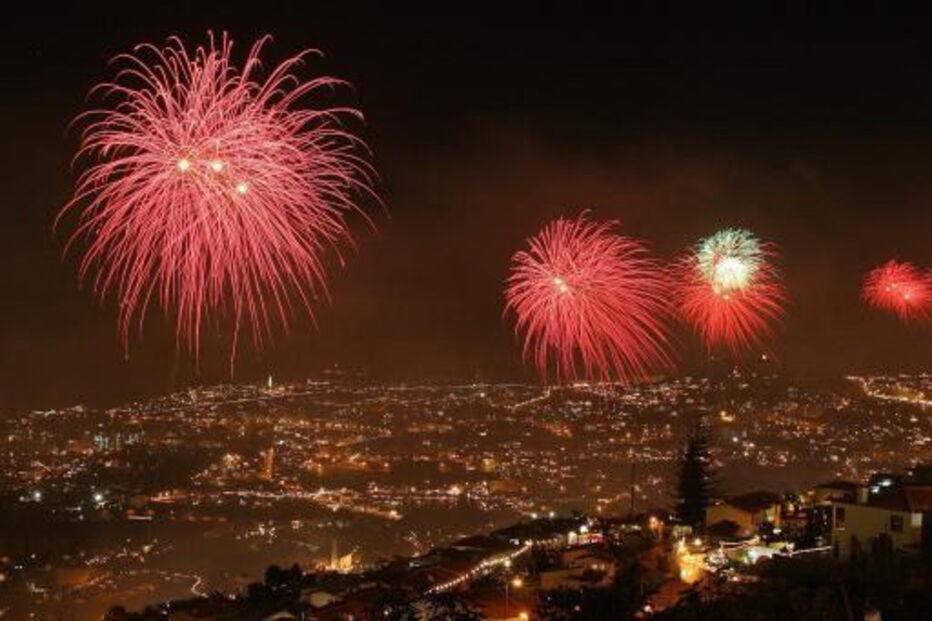 Madeira, Funchal, fogo de artifício, passagem de ano, réveillon