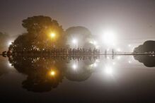 06-01-2015_21_42_39 10 - Band members of the Indian security forces, rehearse for the Republic Day parade on a cold winter morning in New Delhi.JPG