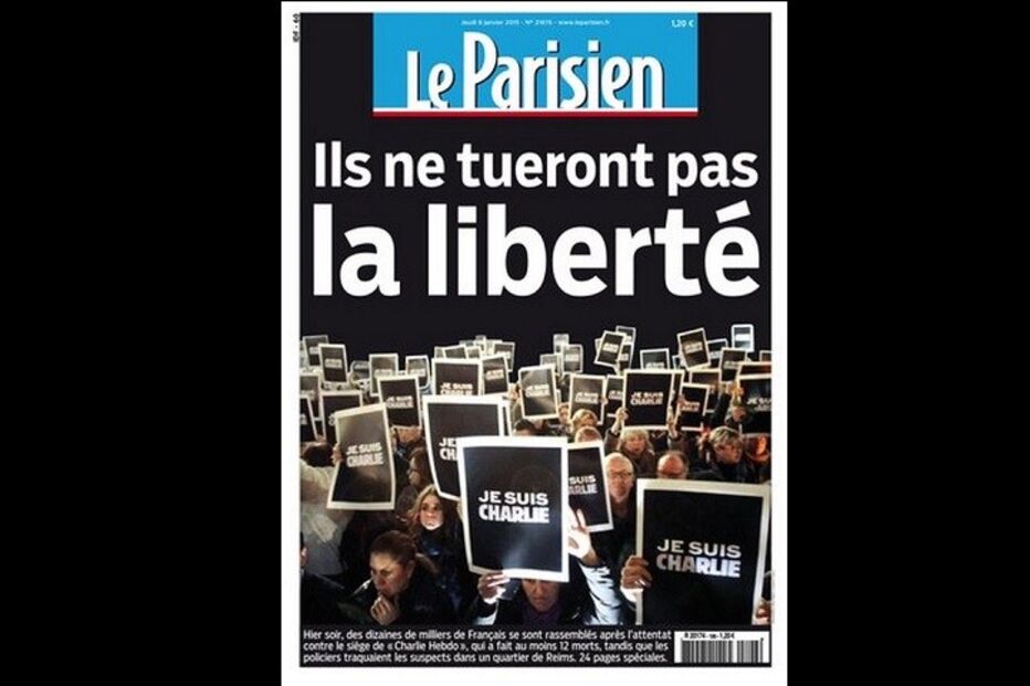 primeira página, jornal, massacre, paris, charlie hebdo