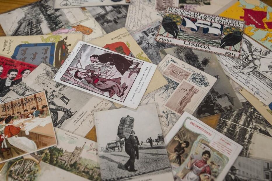 colecionismo, postais, coleção, selos, filatelia