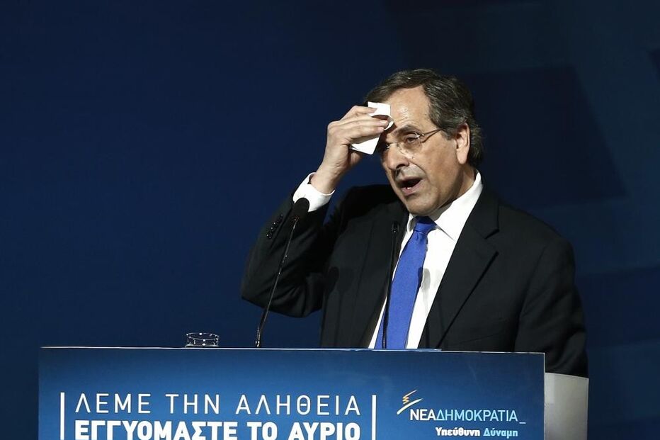 25-01-2015_12_13_11 1 - O primeiro-ministro cessante, Antonis Samaras, líder do partido Nova Democracia.JPG