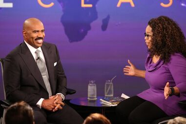 Steve Harvey, comediante, humorista, Oprah Winfrey, apresentadora, programa, televisão