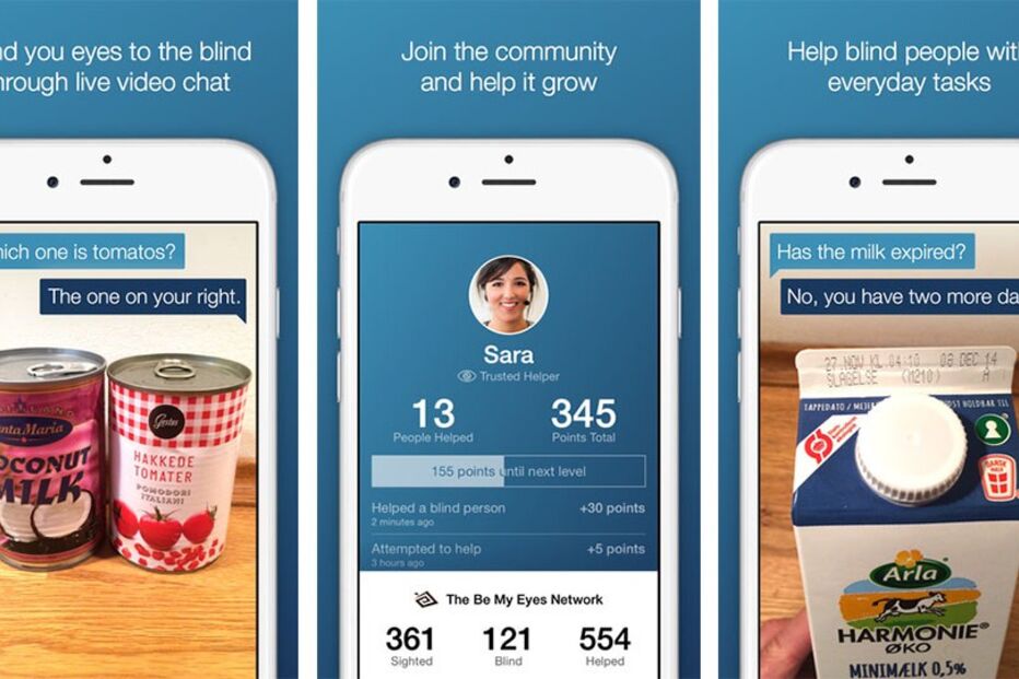 Voluntários, cegos, visão, Be My Eyes