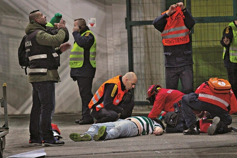 sporting, dérbi, adepto, ferimento