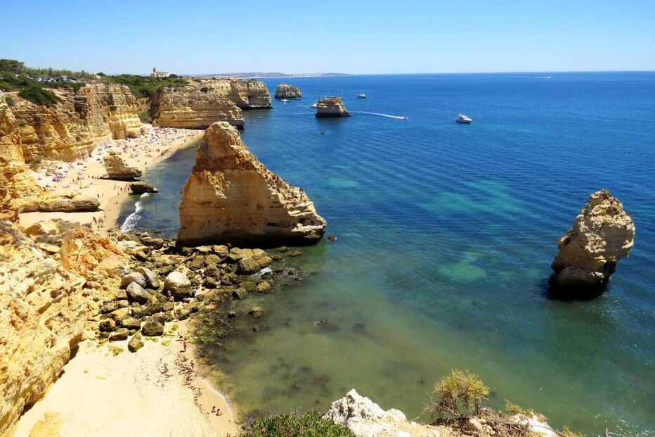 Portugal, Carvoeiro, Praia, Turismo, Verão, Algarve, Sul