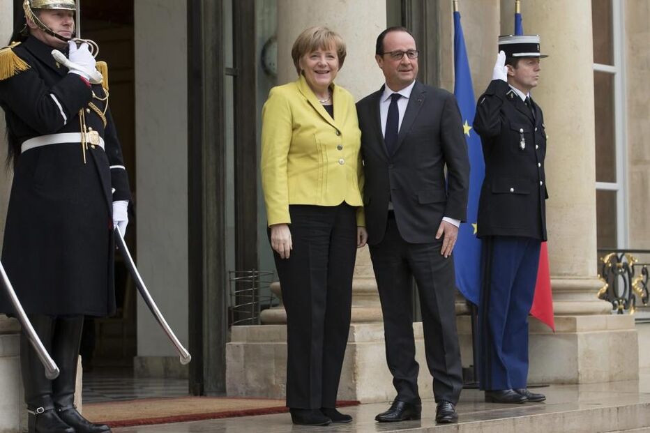 Merkel, Hollande