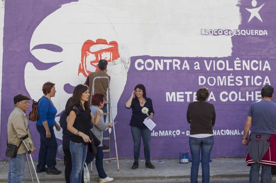 Bloco de Esquerda, mural, Seixal,