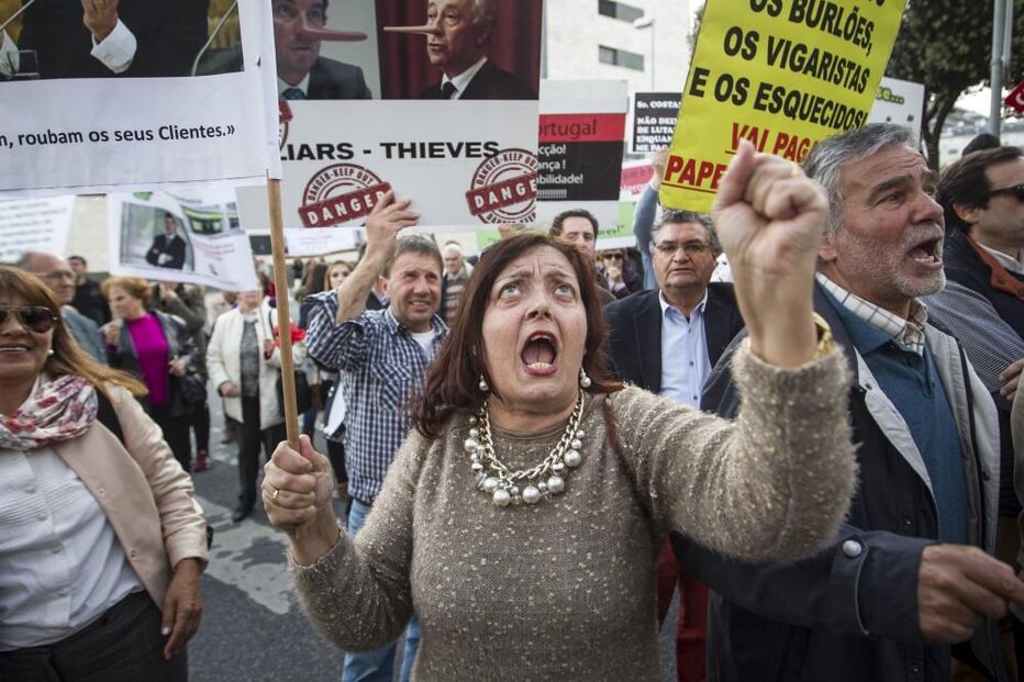 lesados, bes, protesto