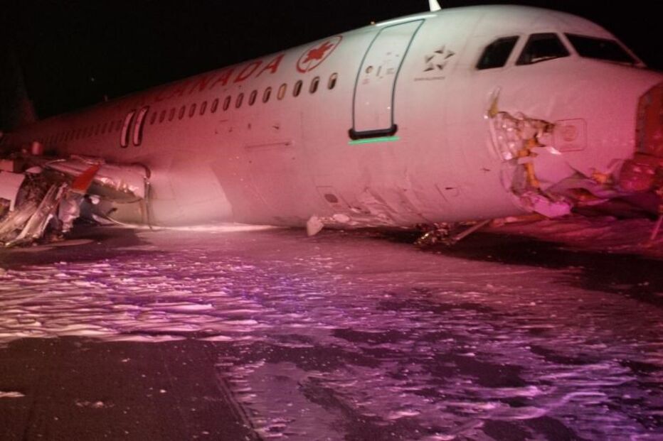 Air Canada, Halifax, aterragem, acidente, 