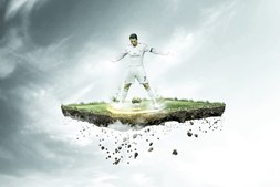 José Paulo Reis tem diversos trabalhos a partir da imagem de Cristiano Ronaldo, que considera 'um dos maiores futebolistas de sempre'