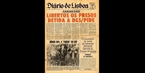 Capa do jornal 'Diário de Lisboa' do dia 26 de abril de 1974