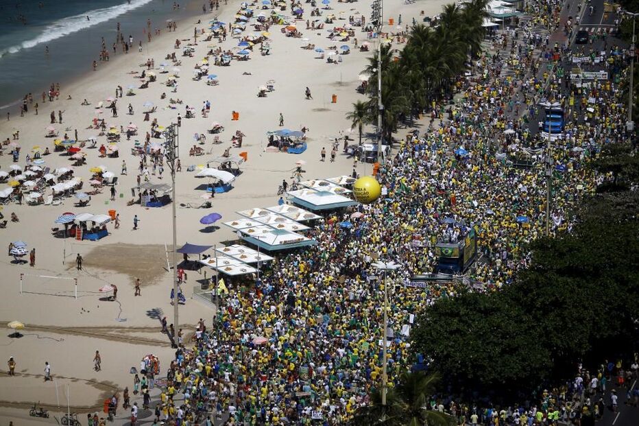 Brasil, protesto, manifestação, Copacabana, Rio de Janeiro