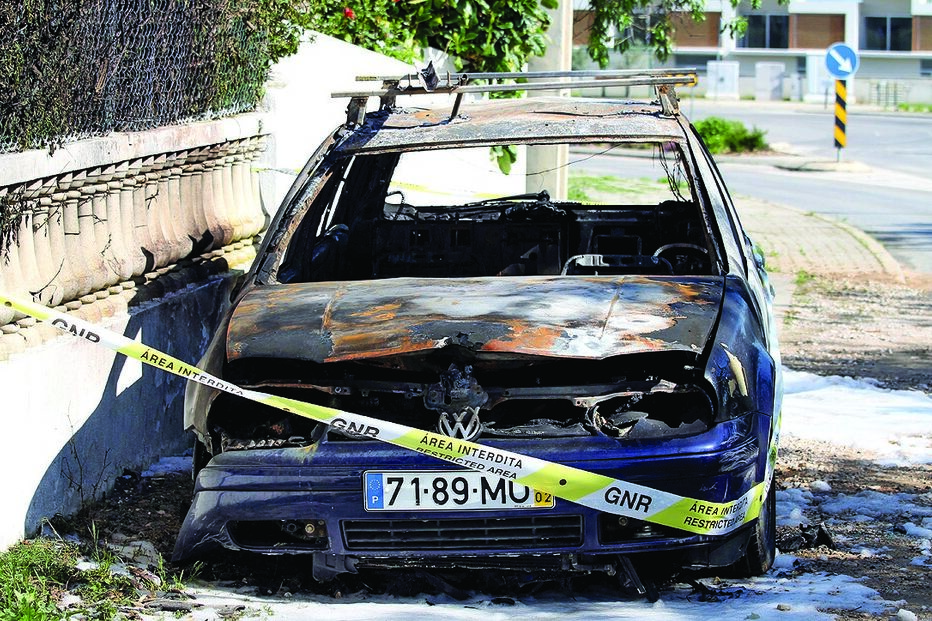 carro, suspeito, fogo