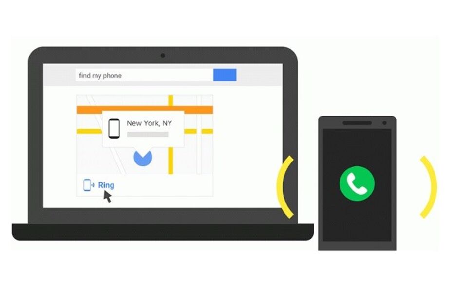 google, find my phone