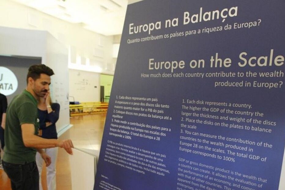 pordata, exposição, dados estatísticos, pavilhão do conhecimento