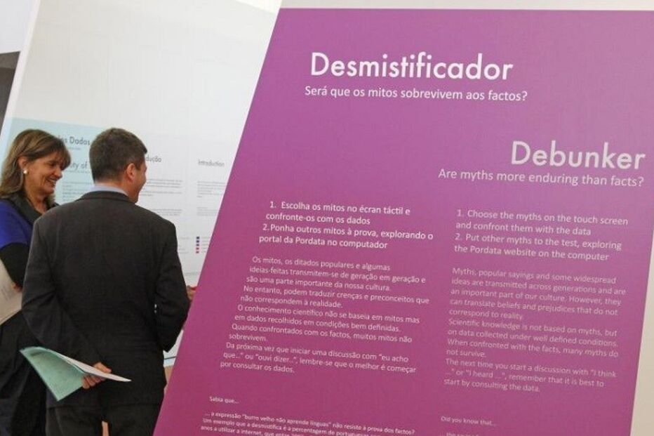 pordata, exposição, dados estatísticos, pavilhão do conhecimento