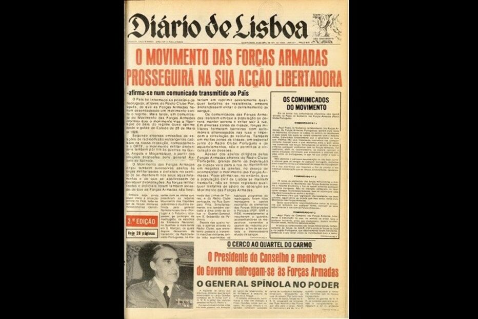 23-04-2015_18_54_43 10 - Capa do jornal Diário de Lisboa 2ª edição do dia 25 de Abril de 1974.JPG