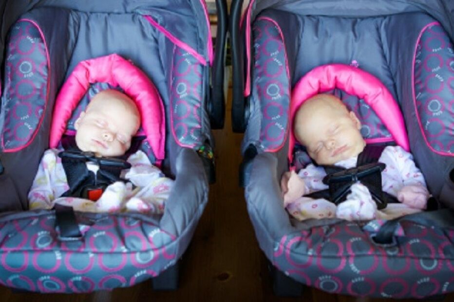 bebés, dormir, carro, cadeirinha