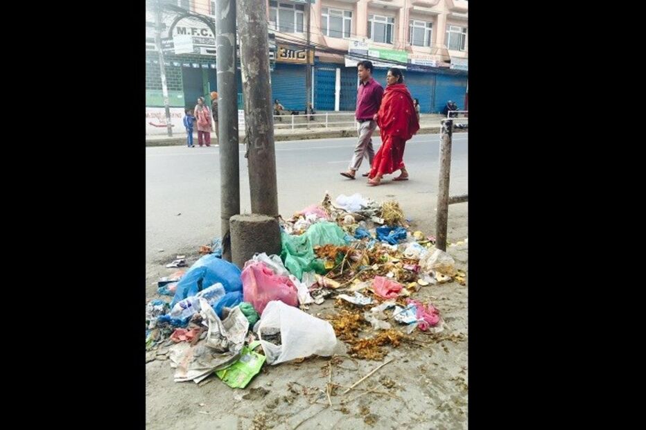 Nepal, Katmandu, destruição