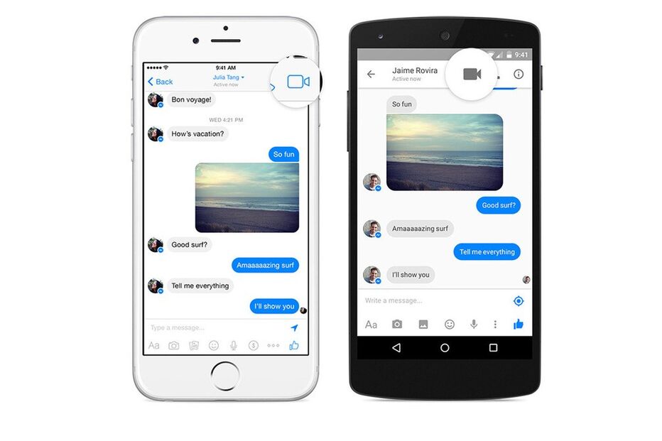 Facebook, Messenger, chamada, vídeo
