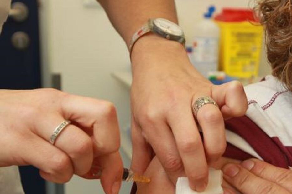 vacina, enfermeira, braço, mulher, paciente